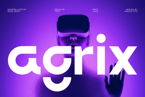 Agrix: A Modern Typeface for Bold, Future-Focused Design