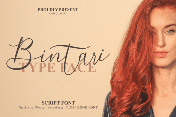 Bintari: A Handwritten Font for Modern Creativity