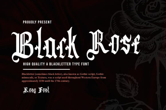 Black Rose: A Blackletter Font for Bold, Timeless Design