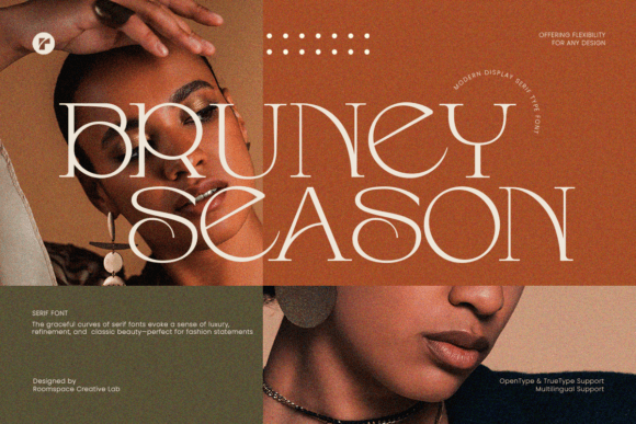 Bruney Season: A Serif Font for Modern Branding
