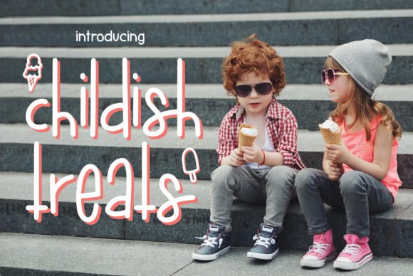 Childish Treats: A Sweet and Playful Handwritten Font for Fun Designs