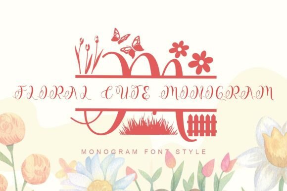 Floral Cute Monogram: A Garden-Inspired Script Font