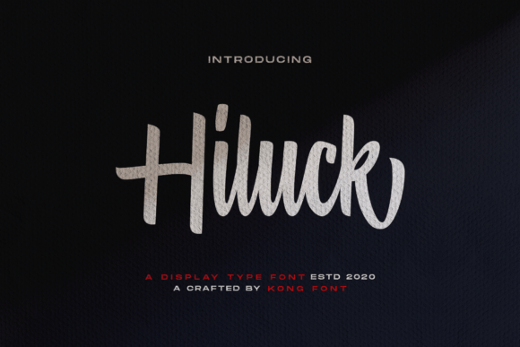 Hiluck: A Modern Handwritten Font for Creative Projects