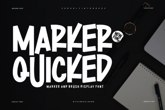 Marker Quicked: The Sweet Handwritten Font for Authentic Designs