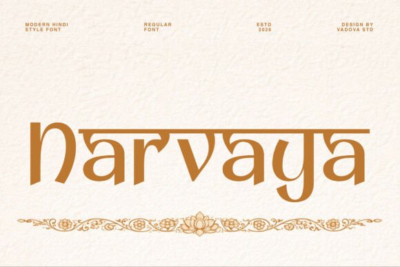 Narvaya: A Serif Font Blending Cultural Roots with Modern Edge