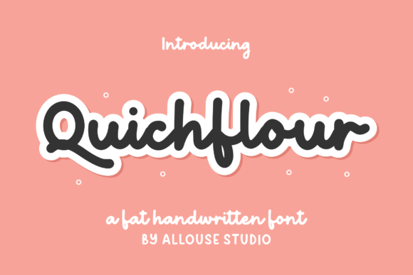 Quichflour: A Refreshing Handwritten Font for Authentic Design