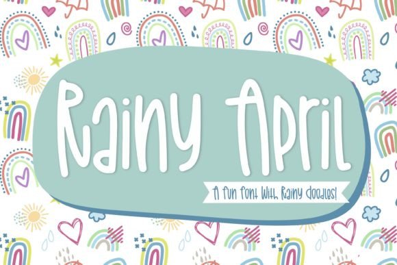 Rainy April: A Playful Font for Whimsical Designs