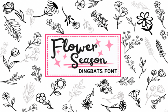 Season Flower: A Fresh Take on Botanical Dingbat Fonts