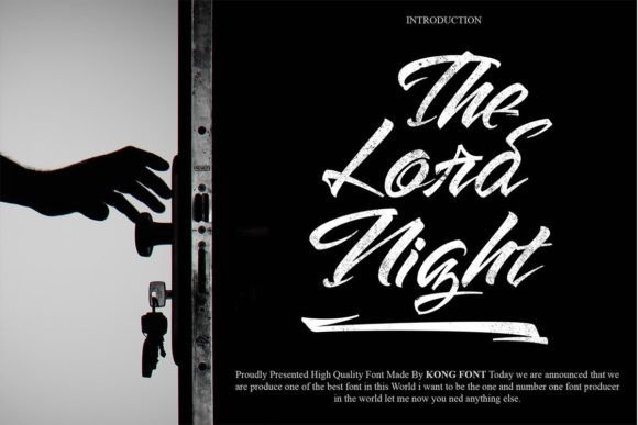 The Lord Night: A Playful Handwritten Font for Modern Designs