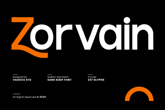 Zorvain: The Geometric Sans Serif for Clear Communication